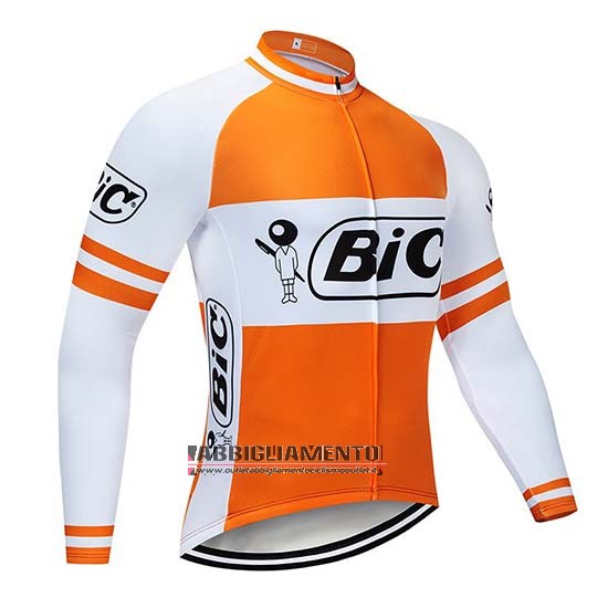 Abbigliamento Bic 2019 Manica Lunga e Calzamaglia Con Bretelle Bianco Arancione - Clicca l'immagine per chiudere